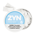 Nicotine pouch ZYN Fresh Mint, 6mg, 15-count, nicotine delivery, smokeless tobacco alternative.