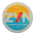 Vape nicotine pouch with pineapple coconut flavor and slim design for a refreshing vaping experience.